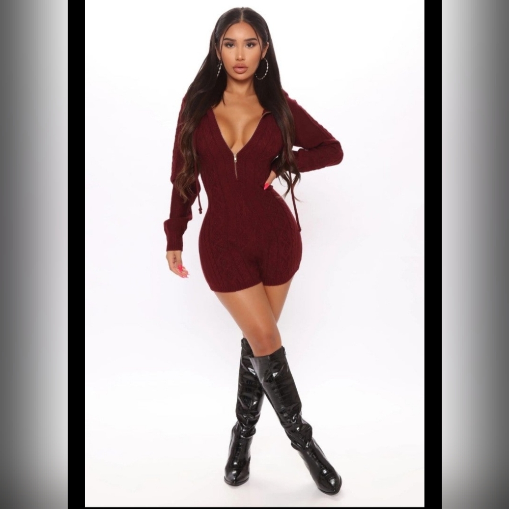 Fashion Nova Sweater Romper